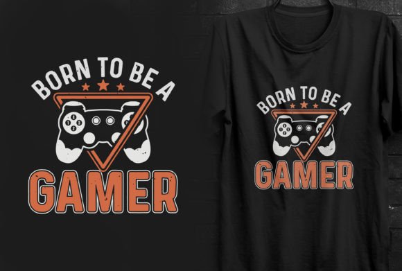 Born to Be a Gamer: More Than Just a Vintage T-Shirt Design