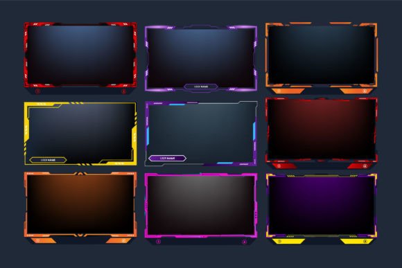 Elevate Your Gaming Streams with a Stylish Frame Overlay Bundle