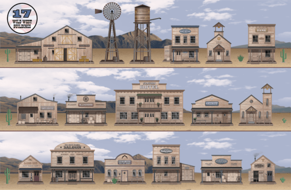 Evaluating the Wild West Individual Image Clip Art Set for Your Creative Projects