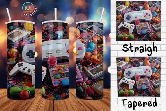 Gamer Life Tumbler, Gamer Fuel, and Game Mode: Practical Sublimation Assets for Custom Drinkware