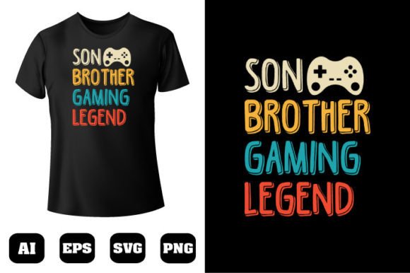 Gaming T-shirt Design 123: Ready-to-Print Vector Art