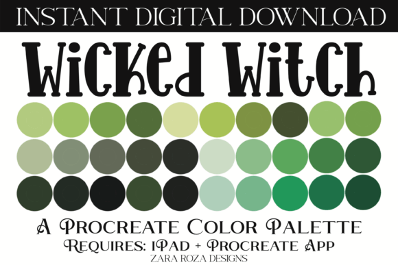 The Wicked Witch Procreate Color Palette: A Gateway to Moody, Magical Digital Art