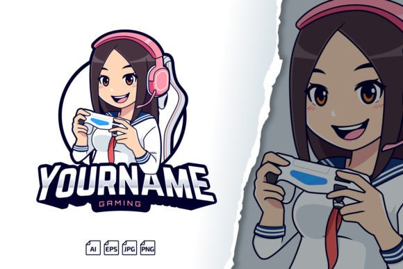 Unlock Your Streaming Persona with a Custom Gamer Girl Logo